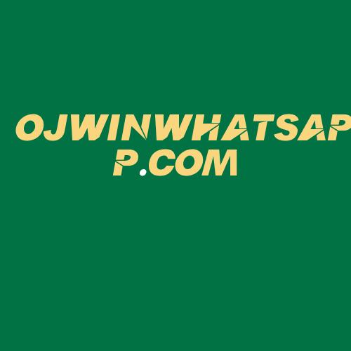 Logo da OJWINWHATSAPP